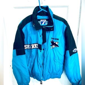 LOGO 7 Sharks Blue and Black Jacket